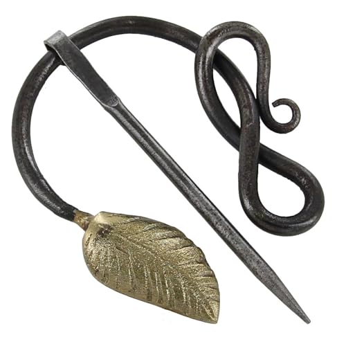 USAMedievalArmours Hand-Forged Viking & Celtic Cloak Pin Brooch Medieval Fibula for Costumes Reenactments Cosplay & Historical Dress Accessories