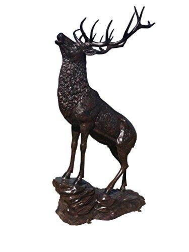 Mjm Elk On The Rock Aluminum Statues For Outdoor Decor #TOP1