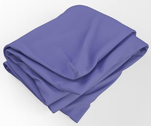 Drap de lit de dessus respirant pur 100 % coton (240 x 280 cm, violet)