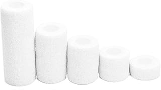 ACSUZ Conjunto De Vendaje De Mascotas De 5 Piezas Vendajes Elásticos Auto Adhesivo No Tejido Cohesivo Envoltura Vendas 12 Color