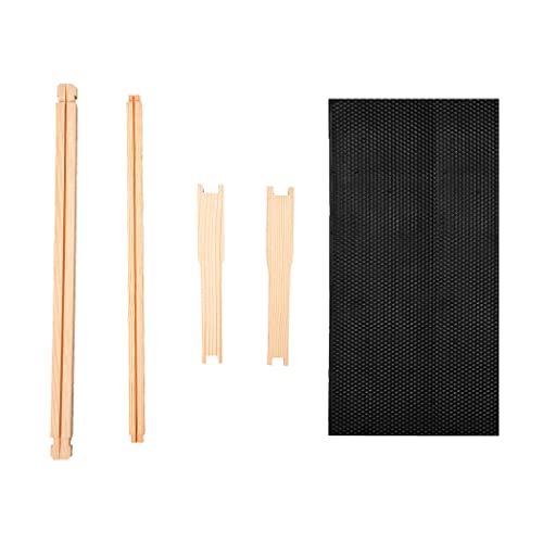 image for MayBee 20 Pack Honey Bee Frames with 100% Beeswax Coated Food Grade Fo