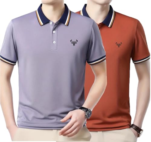 Image of Lymio Polo T Shirt for Men || T Shirt for Man || Collar T Shirt Style Men (Packs Also Available) (Polo-81-84)