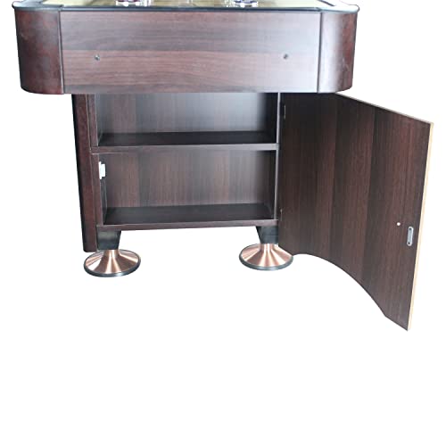 Playcraft Woodbridge Espresso 16' 2 Piece Construction Shuffleboard Table #TOP4