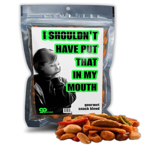 Shouldn’t Have Put That In My Mouth Gourmet Trail Mix Blend Spicy Food Gift for Salty Snack Lovers Funny Gag Gift for Women and Men Adult Easter Basket Filler