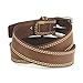 ARIAT Men's Contrast Double-Stitched Leather Belt, Medium Brown, 36