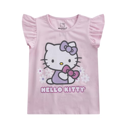 Image of Hello Kitty Girls Long Sleeve Shirt T-shirt and Pants 4 Piece Set Big Kids