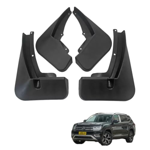 Image of Custom Fit for Mud Flaps 2018 2019 2020 VW Atlas /VW Atlas R-Line (No Atlas Cross Sport Models) Mud Splash Guard Front and Rear 4-PC Set