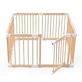 HARPPA Grovi Wooden Playpen, Play Yard, Playpen for Babies...