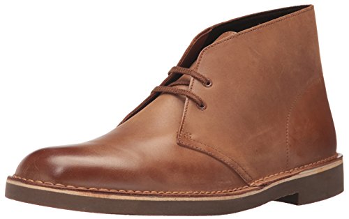 Clarks Men's Bushacre 2 Chukka Boot, Dark tan Leather, 9 Medium US