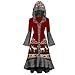 Produktbild Damen KostüMe Retro Kleid Mit Kapuzen Mittelalter Kleider Gothic Kleidung Umhang Lange ÄRmel DamenkostüMe GroßE GrößEn Oberteil Weihnachten Karneval Pullover Kapuzenkleid