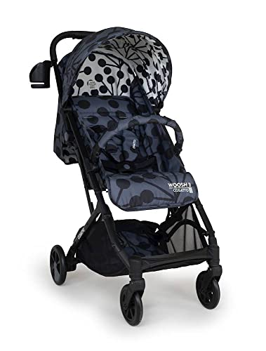 Cosatto Woosh 3 Poussette légère de la naissance à 25 kg – Pliage facile à une main, compact, poignée télescopique, panier à provisions, porte-gobelet et housse de pluie (Lunaria) CT5109