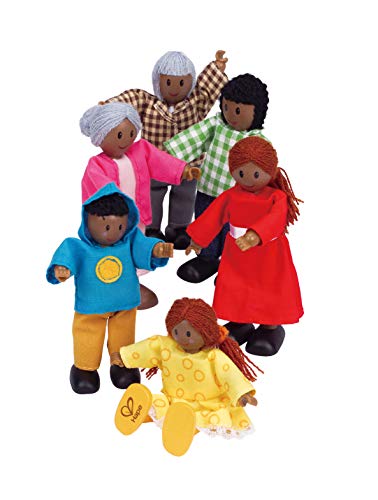 Hape African American Wooden Doll House Family, Small #TOP1