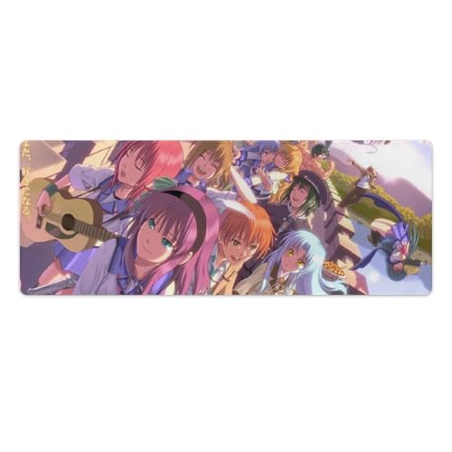 Angel Beats! �L���� �S�� ��^�}�E�X�p�b�h�A�f�X�N�v���e�N�^�[�A�h���L�[�{�[�h�}�b�g ���ɂ₳���� �ϋv�� �h�� ������h�~ ����~�� �I�t�B�X/�ƒ�/�Q�[��/�����̂��߂̑ϋv���̂���f�X�N�}�E�X�p�b�h 30x80cm