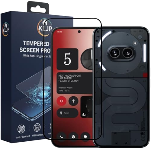 Image of Military-Grade Gorilla Tempered Glass For Nothing Phone 2A / Nothing Phone 2A Plus With Installation Kit | Edge to Edge Coverage | Black