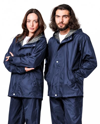 Image of La' exclusivite Fayoria Unisex Reversible Waterproof Raincoat for Men