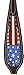 Tahoe Tack Patriotic Hand Painted American Flag Western Browband Headstall with Matching Reins & Breast Collar, Full Size