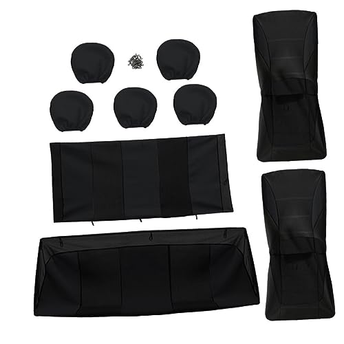 Couvre siège voiture 9 pièces VALICLUD noir protection complète pour auto camion et SUV