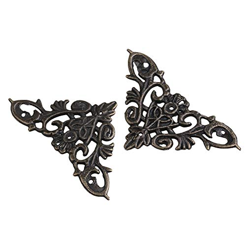 Bqlzr Furniture Decorative Cover Vintage Decor Box Corner Decorative Metal Corners Appliques For Furniture Crafts Pack Of 20 #TOP1