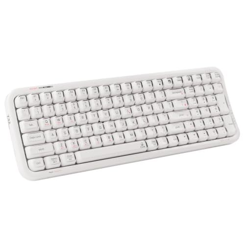 iGear ClearKey Wireless Keyboard, Transparent Keycaps, RGB Backlight 14 Modes, Tri-Mode BT + 2.4GHz + Wired, 3-Device Switching, 2000mAh, Type-C, Wind