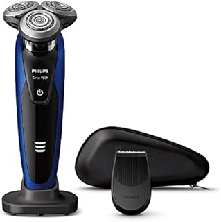 [2018年モデル] フィリップス 9000シリーズ メンズ 電気シェーバー 72枚刃 回転式 お風呂剃り & 丸洗い可 トリマー付 S9186A/12