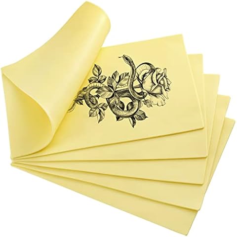 6 Sheets Large Tattoo Practice Skin 8 x 12 Inch Fake Tattoo Skin Kit 3mm Thick Fake Skin Double Sides Silicone Skin for Beginners and Experienced Artists Cover
