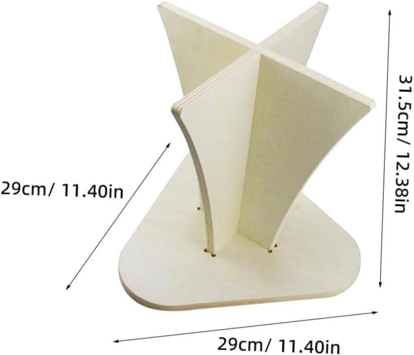 Solid Wood Plant Stand and Decorative Stool for Indoor Use, Small Rustic Wooden Pot Holder with Mortise and Tenon Assembly, Multi-functional Flowerpot Display Rack for Home Garden