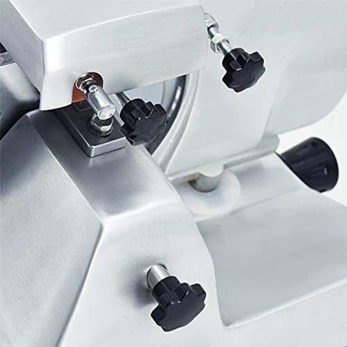 MOOTACO Aufschnittmaschine Allesschneider Brotschneidemaschine Schrägschneider Edelstahl Gastro 0-15 mm Schnittdicke… – Bild 4