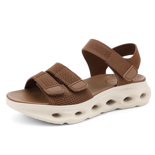 UBFEN Womens Walking Hiking Sandals Comfortable Arch