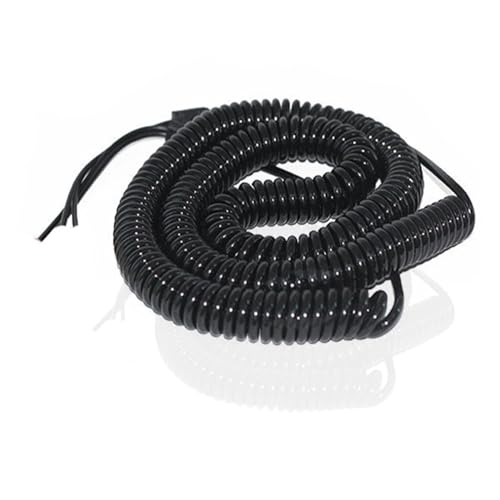 Cable espiral con muelles y diseño elástico retráctil para vídeo de 8m