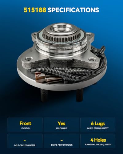 Image of PHILTOP 515188 x1 Front Wheel Bearing Hub Assembly for Ford F-150