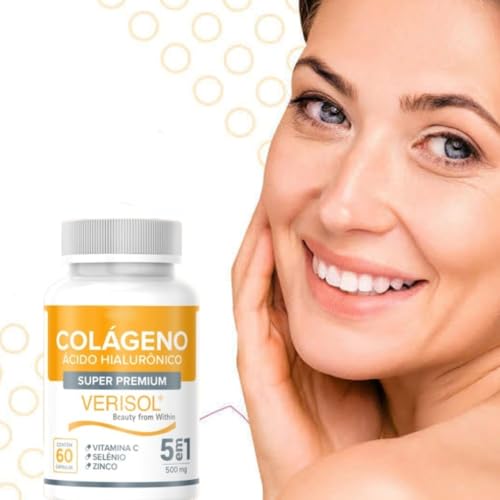 Colágeno Hidrolisado Verisol Premium Original com Vitamina C e Zinco 60 Cápsulas