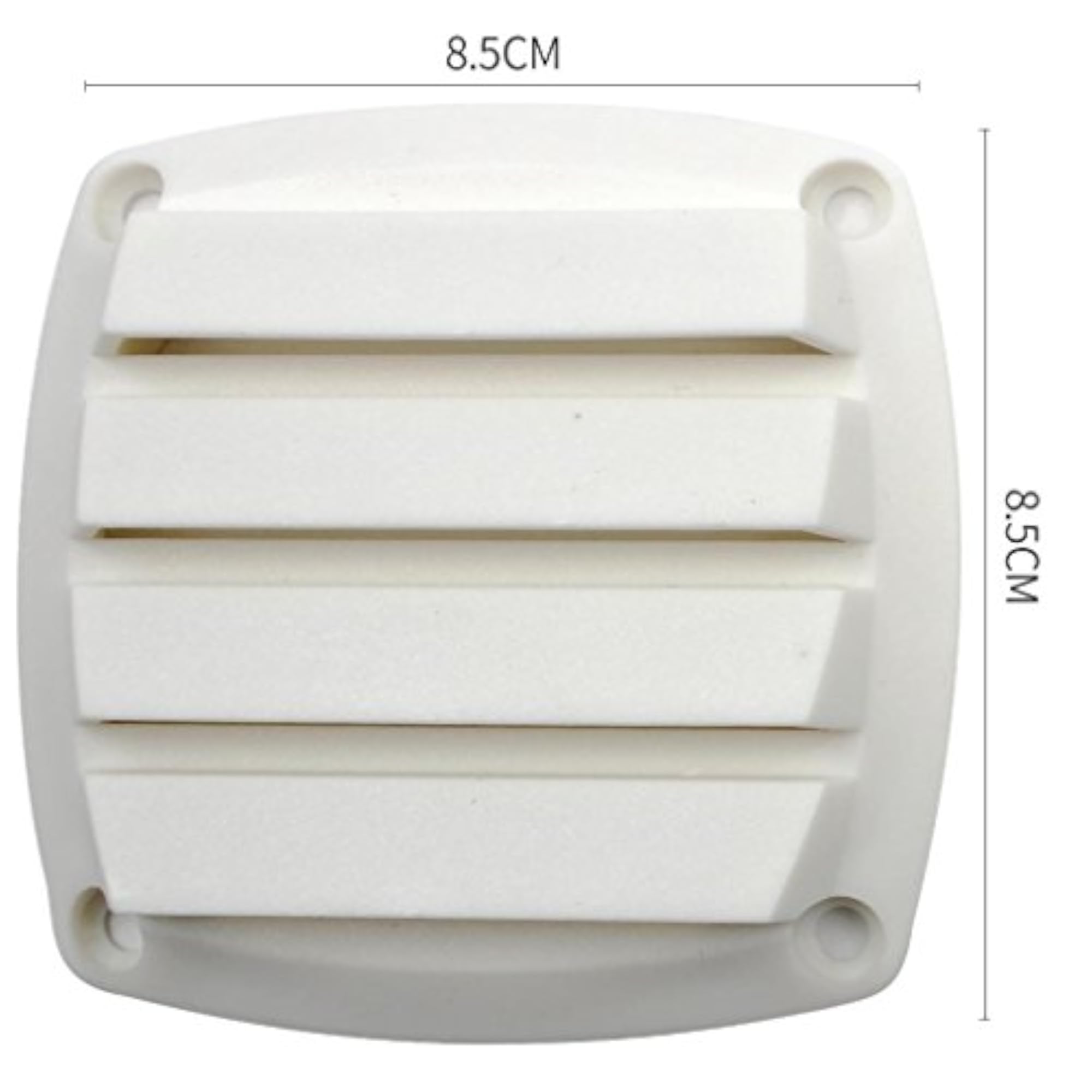 Plastic Boat Hose Intake Vent Cover, 3 Inch White