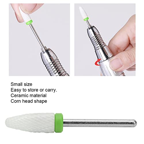 FLEXMAN Ceramic Nail Drill Bit, Corn Head Shape Electric Grinding Machine Drill Bit - Image 4