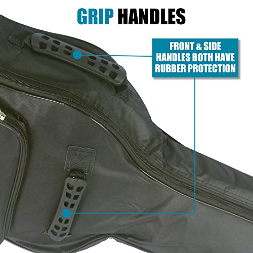 GLEAM Bolsa Gig Bag para guitarra – Enchimento de esponja de 0,75 cm, ajuste acústico, impermeável,