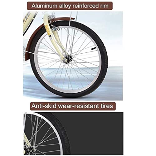 Erwachsene Dreiräder mit Einkaufskorb Trike Fahrrad Fahrrad 7-Gang 3-Rad Fahrrad für Freizeit Shopping Herren Damen Fahrrad – Bild 4