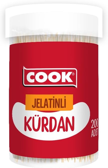 Cook Bambu Kürdan, Jelatinli, 200 Adet