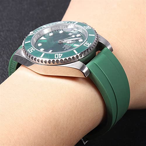 Bracelet montre étanche silicone résout usure cuir 20mm - 3