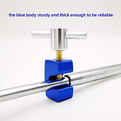 Image of VASTOOLS Lift Support Clamp,2pk, up to Dia.14mm shaft, Solid Metal T-Rod Handle,C-Clamp, and Brass Bolt, for Hoods,Tailgates and Trunks