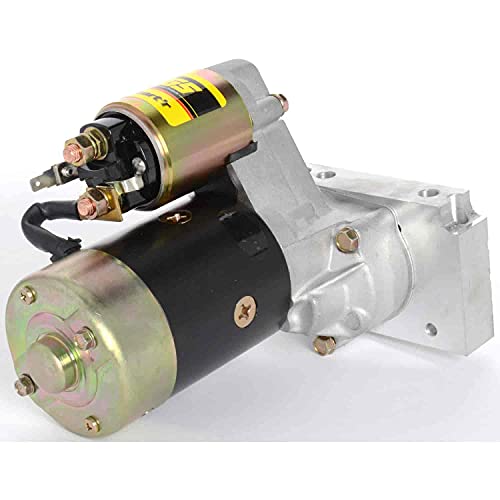 JEGS Heavy-Duty Mini Starter | Hitachi-Style | for Small Block and Big Block Chevy Engines | Fits 153 and 168 Tooth Flexplates/Flywheels | Made in USA | Cranks Up to 16:1 Compression