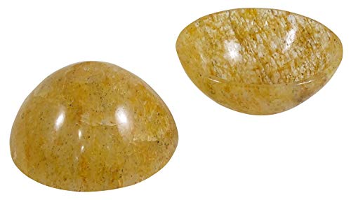 Harmonize Hand Carved Golden Quartz Stone Bowl Energy Generator Spiritual Reiki Healing Stone #TOP3
