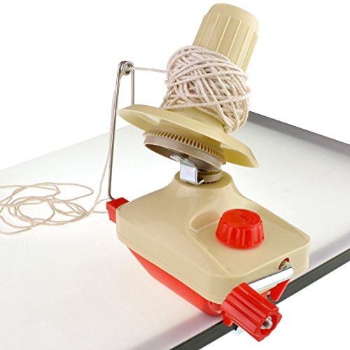 Monkeybrother Thread Skein Ball Tidy Machine Hand Operated Wool Winder Holder for Swift Yarn Fiber String Ball