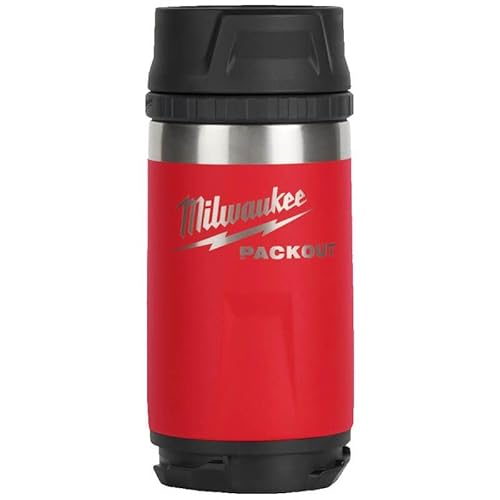 milwaukee 4932498977 Red PACKOUT 355ml Insulated Bottle With Sip Lid