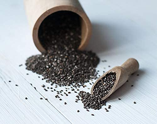 Organic Black Chia Seeds, 8 Ounces – Non-Gmo, Whole, Sproutable, Vegan, Kosher, Keto, Sirtfood, Bulk. Rich In Essential Fatty Acids, Fiber, Protein. Great For Chia Pudding, Smoothie, Oatmeal #TOP4