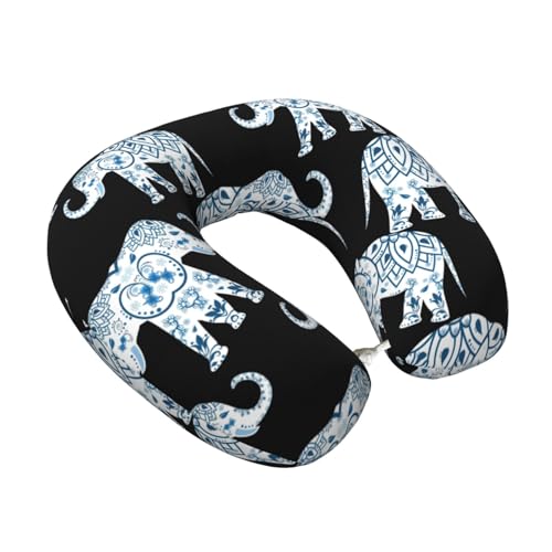 Almohada de poliéster para cuello tamaño único negra miniatura 2