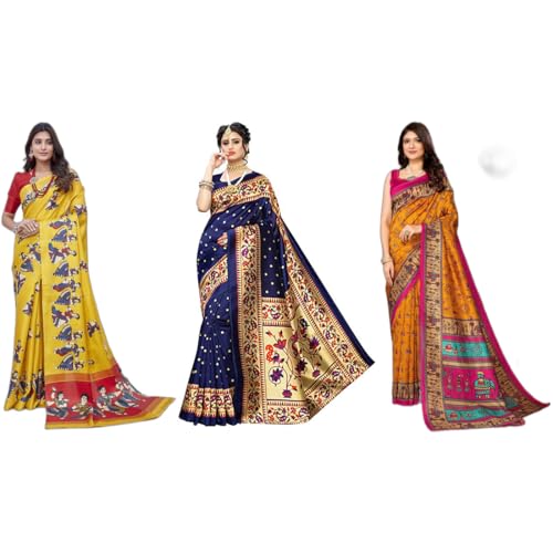 Chemisier sans couture Yashika pour New Sari en soie synthétique imprimée