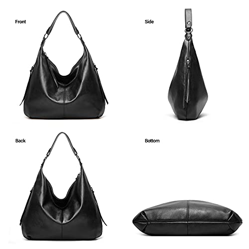 Bolsa feminina grande capacidade preta bolsa de compras couro PU macio sacolas grandes simples casua