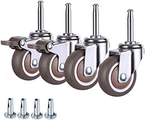 Roulettes pour meubles de chambre lit et fauteuil pivotantes lot de 4