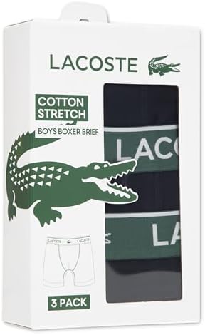 Lacoste Boys' Boys' Multi-pack Boxer Brief