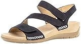 Gabor 43.734 Damen Sandalen,Riemchensandalen,Sandalette,Sandalette,Sommerschuh,Sommersandale,bequem,flach,Frauen,nightblue(Blau)