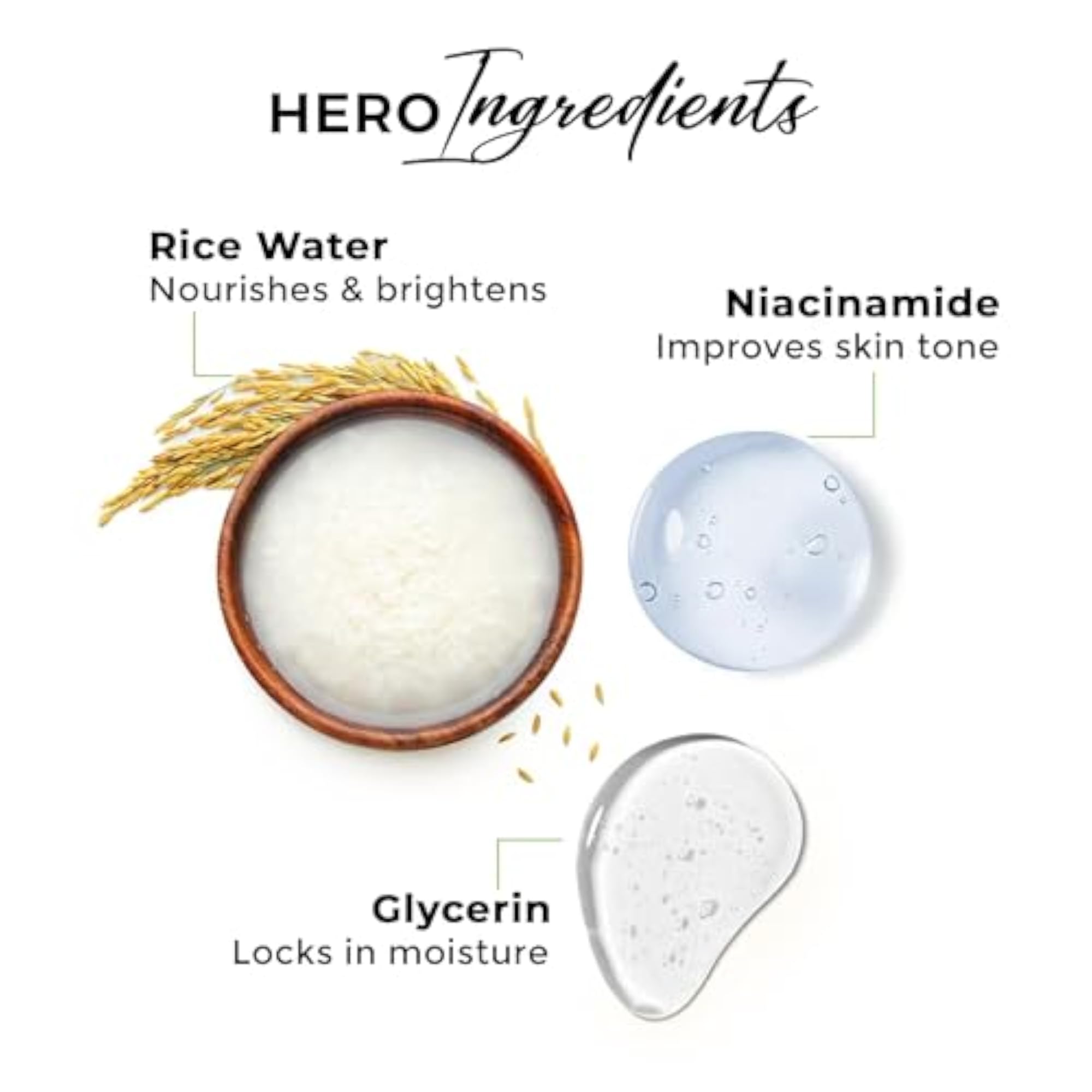 Rice Water Body Wash, Gentle Brightening & Hydrating Cleanser